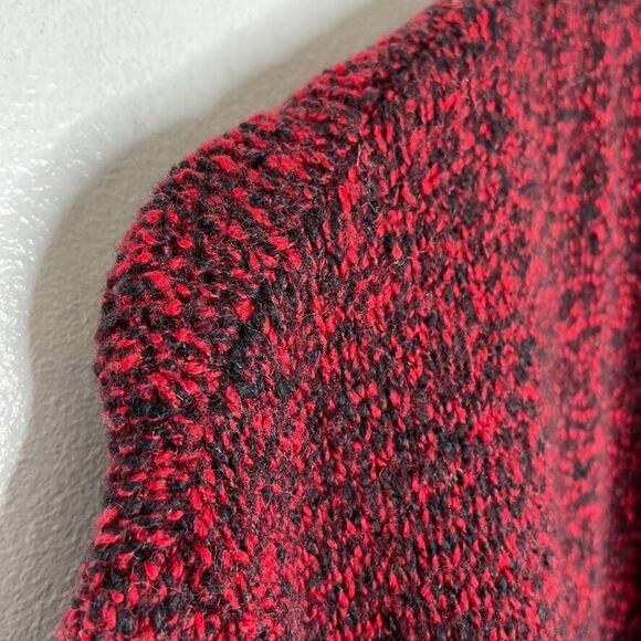 J Jill Red Wool Blend Oversized Knitted Long Sleeve Cardigan Sweater XS Women - Picture 3 of 6